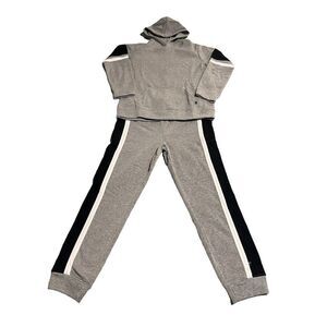 Cheetah Tracksuit Two Piece Boys Youth 18H Gray Pants Joggers Hooded Jacket NEW